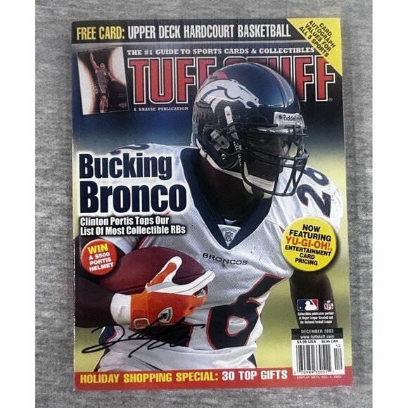 Tuff Stuff Magazine December 2003 Clinton Portis on the Cover Paperback - Picture 1 of 5